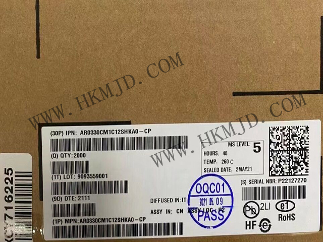 【分銷onsemi】AR0330CM1C12SHKA0-CP CMOS 圖像傳感器，300 萬像素，1/3 英寸