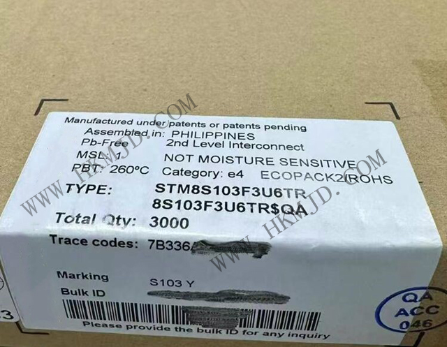 現(xiàn)貨供應意法半導體STM8S103F3U6TR 8位微控制器芯片，原裝正品